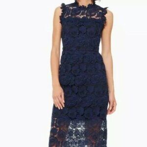 Kate Spade New York Adriatic Blue Lace Dress - Size 4